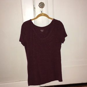 Loose fitted tee-shirt.